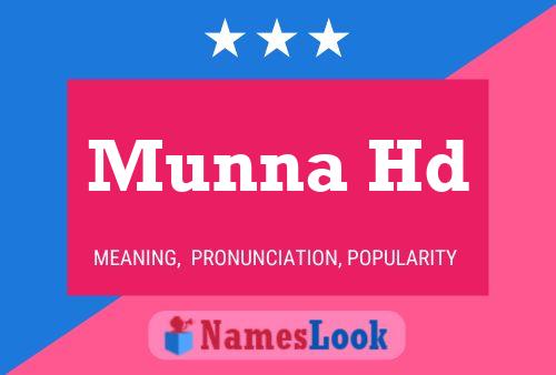 Munna Hd Name Poster