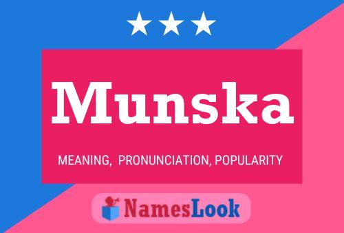 Munska Name Poster