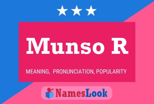 Munso R Name Poster