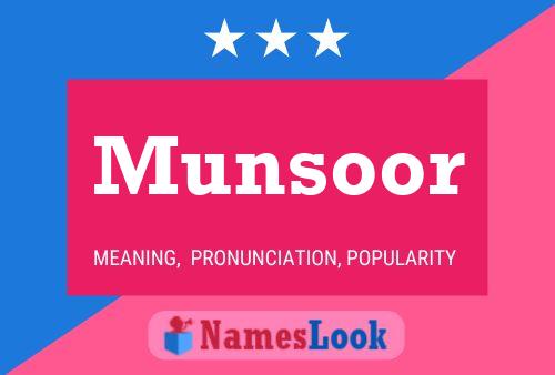 Munsoor Name Poster