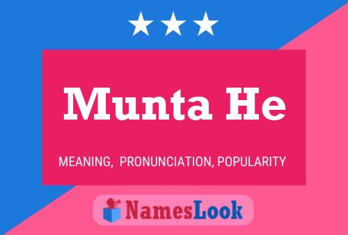 Munta He Name Poster