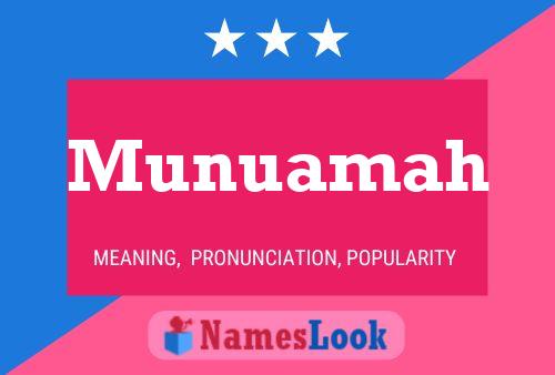 Munuamah Name Poster