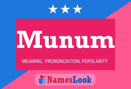 Munum Name Poster