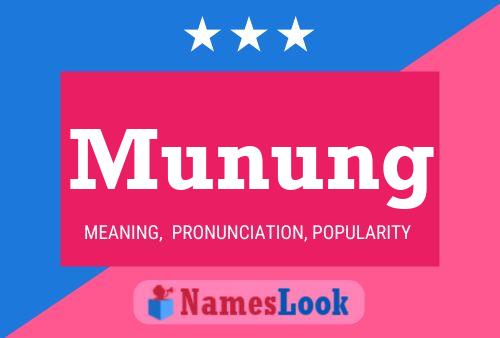 Munung Name Poster