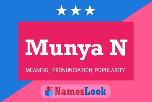 Munya N Name Poster