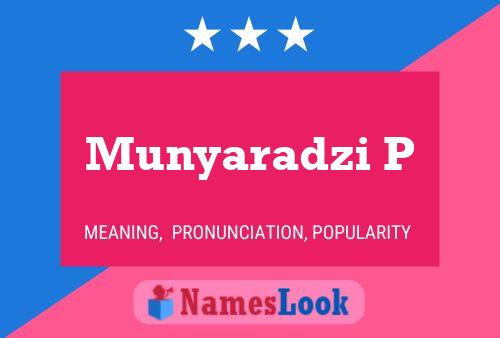 Munyaradzi P Name Poster