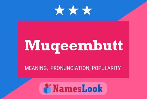 Muqeembutt Name Poster