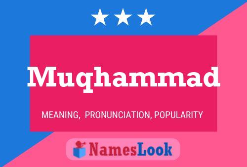 Muqhammad Name Poster