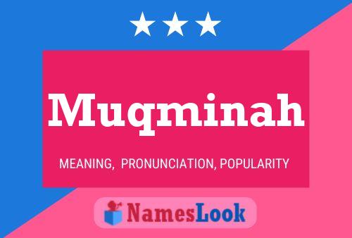 Muqminah Name Poster