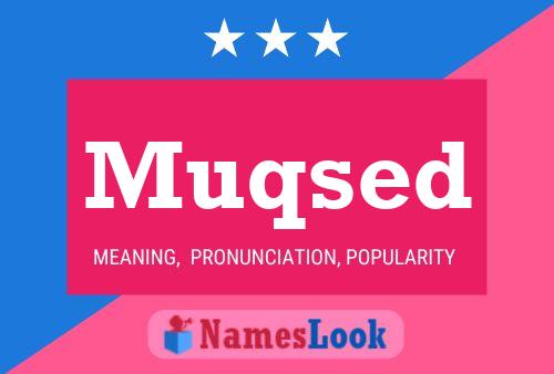 Muqsed Name Poster