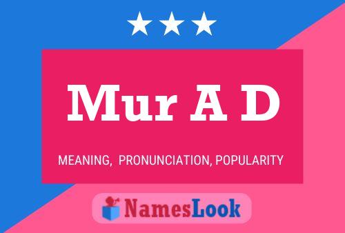 Mur A D Name Poster