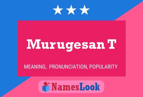 Murugesan T Name Poster