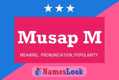 Musap M Name Poster