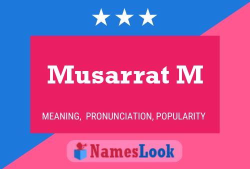 Musarrat M Name Poster