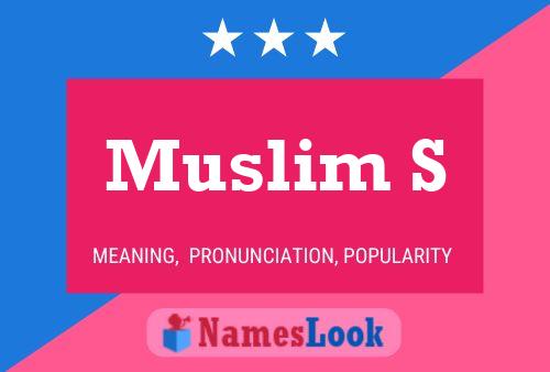 Muslim S Name Poster