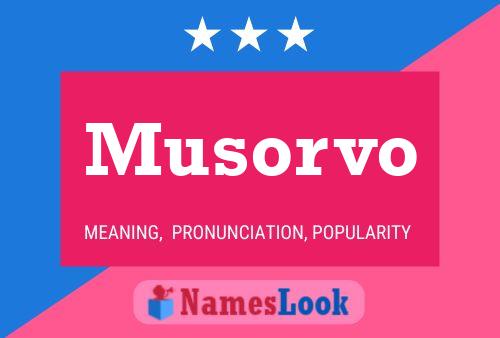 Musorvo Name Poster