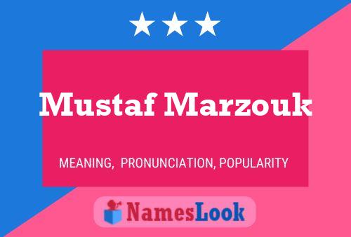 Mustaf Marzouk Name Poster