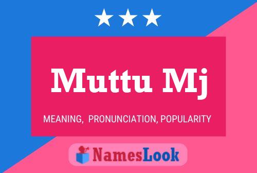 Muttu Mj Name Poster