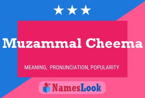 Muzammal Cheema Name Poster