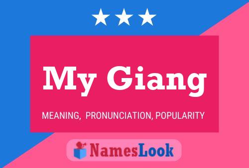 My Giang Name Poster