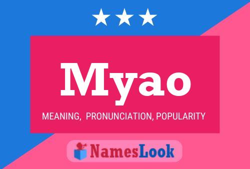 Myao Name Poster