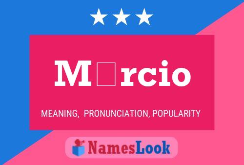 Márcio Name Poster