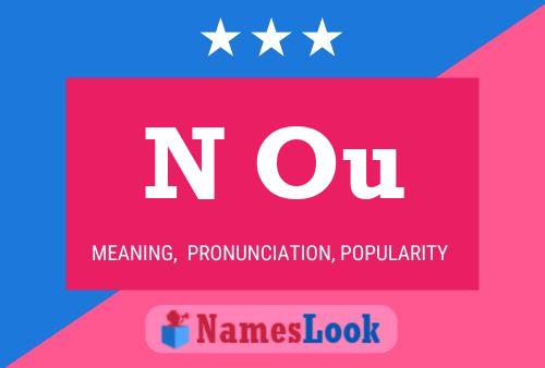 N Ou Name Poster