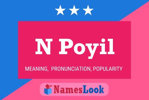 N Poyil Name Poster