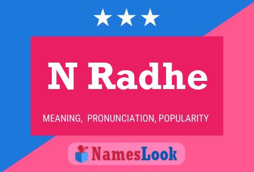 N Radhe Name Poster