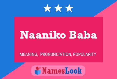 Naaniko Baba Name Poster