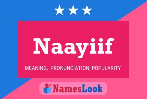 Naayiif Name Poster