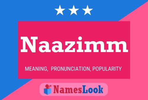 Naazimm Name Poster