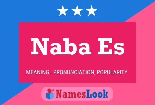 Naba Es Name Poster