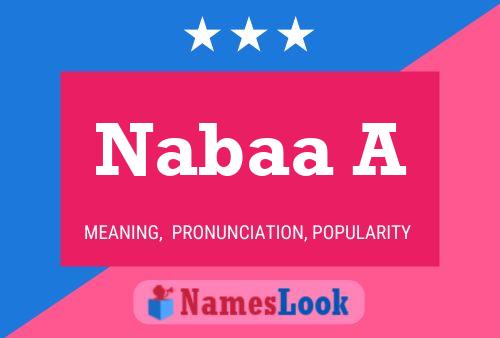 Nabaa A Name Poster