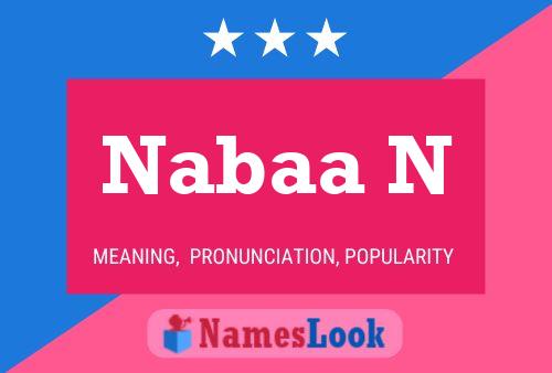 Nabaa N Name Poster