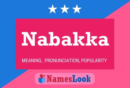 Nabakka Name Poster