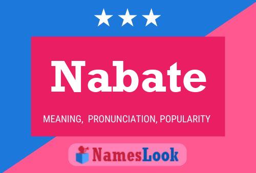 Nabate Name Poster
