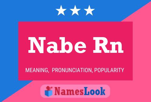 Nabe Rn Name Poster