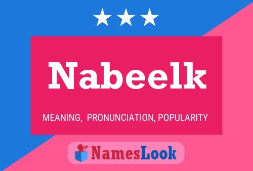 Nabeelk Name Poster