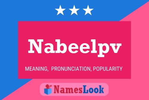 Nabeelpv Name Poster