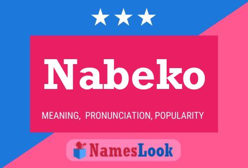 Nabeko Name Poster