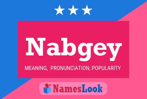 Nabgey Name Poster