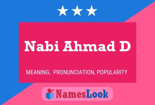 Nabi Ahmad D Name Poster