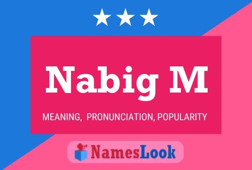 Nabig M Name Poster