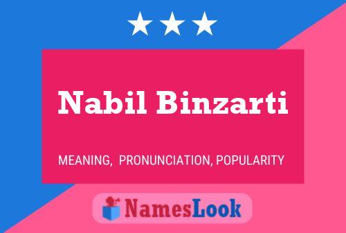 Nabil Binzarti Name Poster