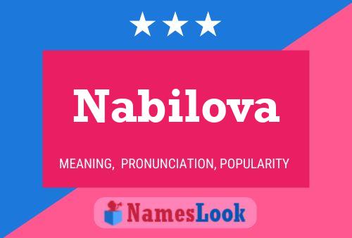 Nabilova Name Poster