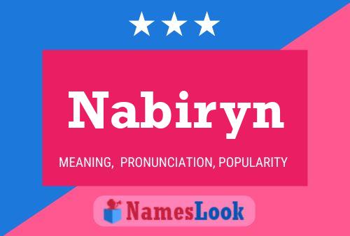 Nabiryn Name Poster