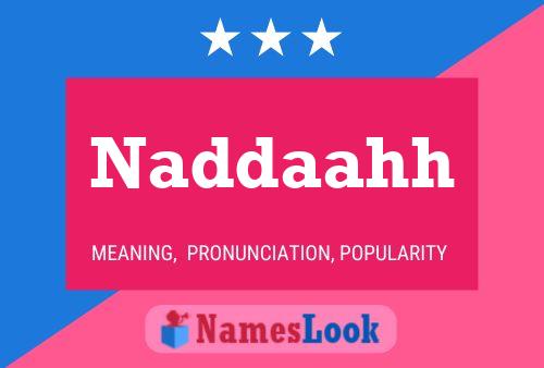 Naddaahh Name Poster