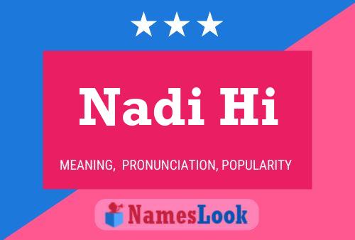 Nadi Hi Name Poster