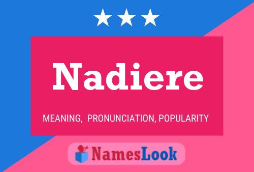 Nadiere Name Poster